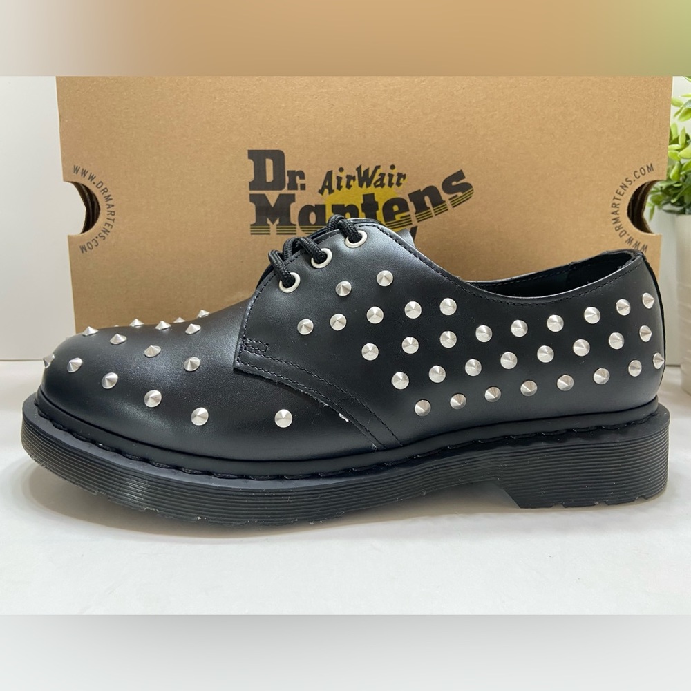 NEW Dr. Martens 1461 Stud Unisex Leather Oxford Derby Shoes M9/W10,M10/W11 $160 - Picture 7 of 10